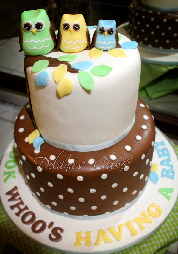 Image Owl Baby Shower Cake Download
