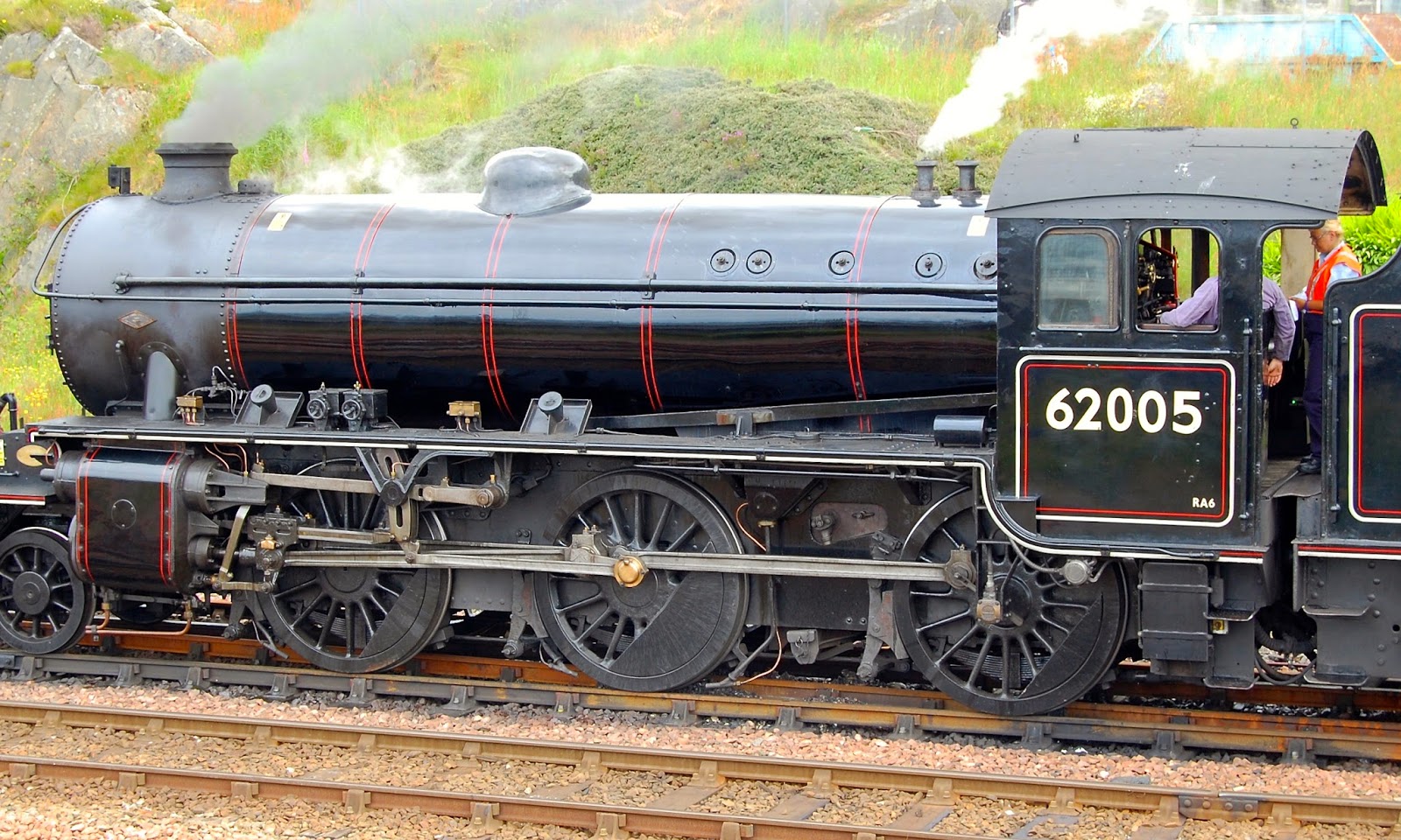 Jacobite Steam Train in Scottish highlands