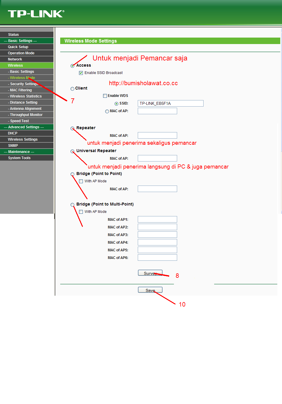 My Document CARA SETTING ACCESS POINT TPLINK TL WA5210G