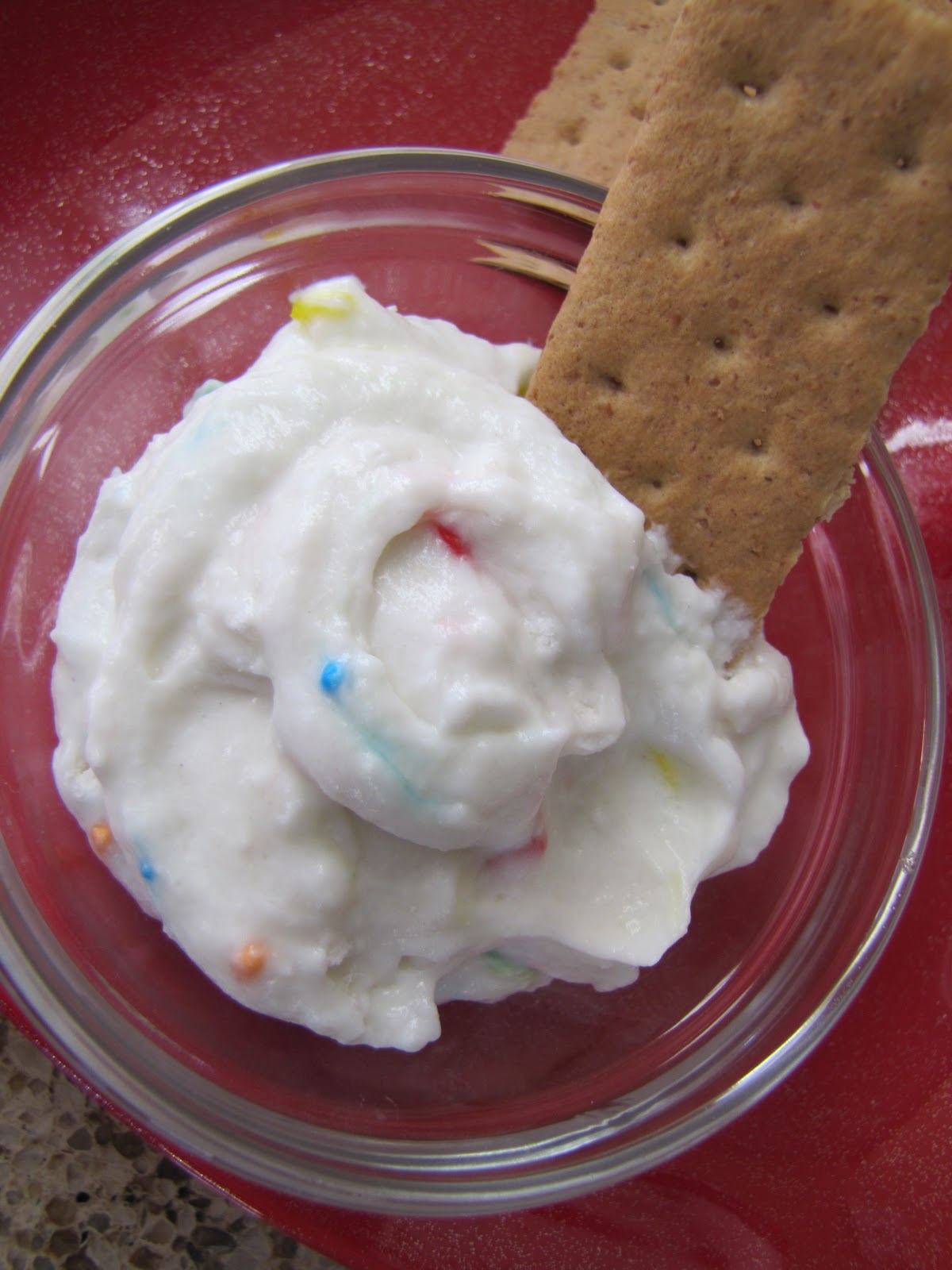 Kitchen Vixen Cake Batter Dessert Dip with Animal Crackers!