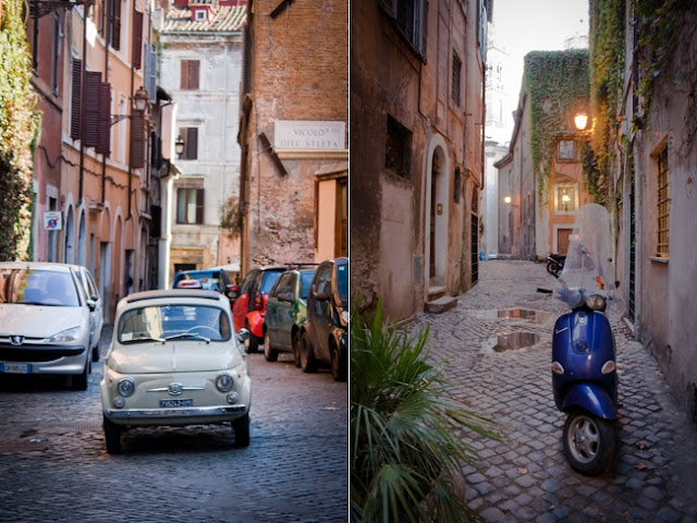 Italian car and scooter