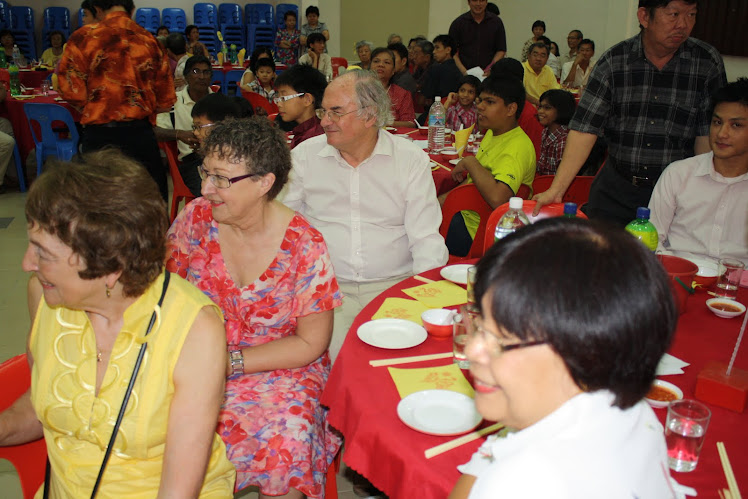 Guests  from UK at the Chap Goh Mei dinner