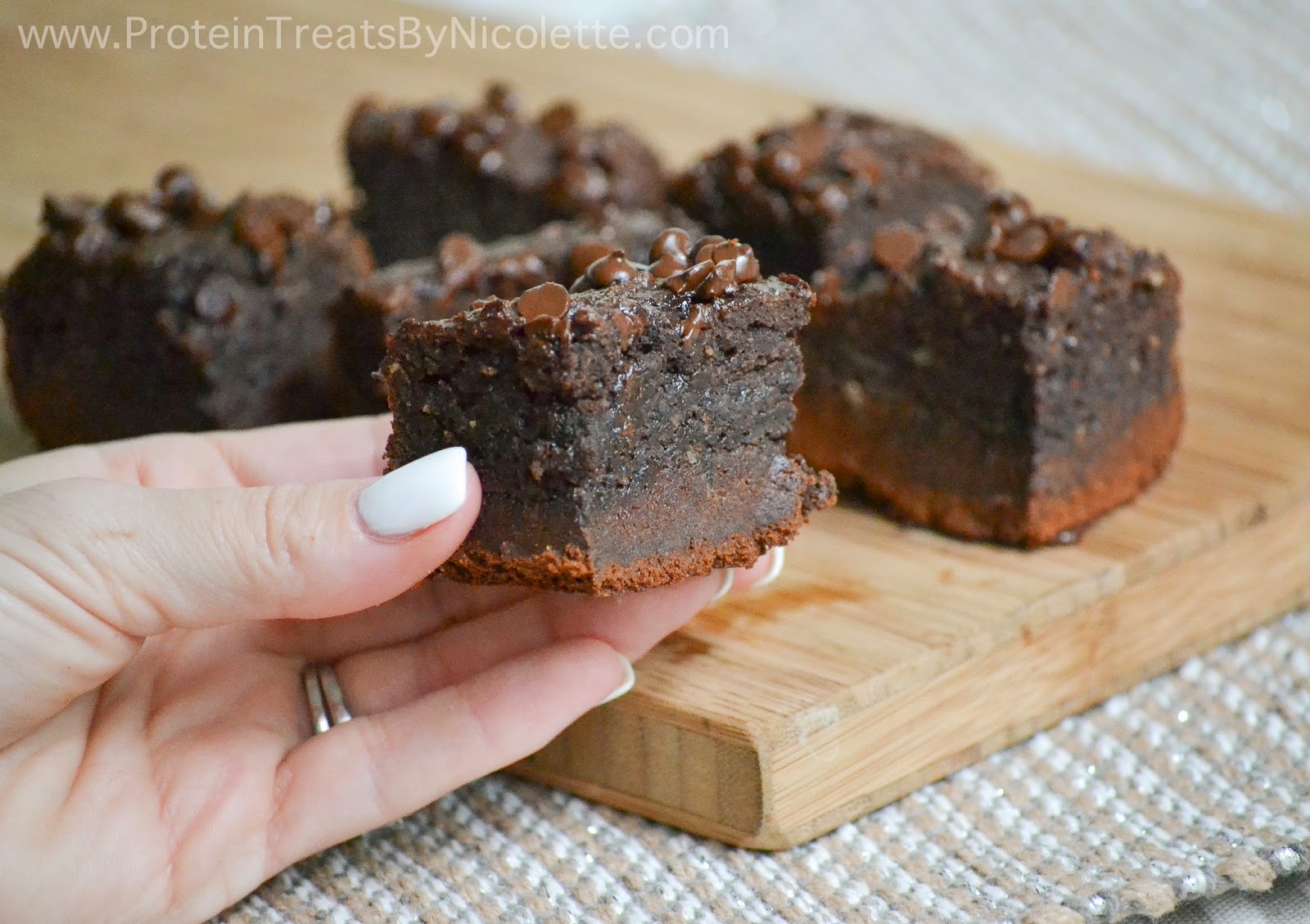 Protein Treats By Nicolette Chocolate Brownie Quest Bar Squares