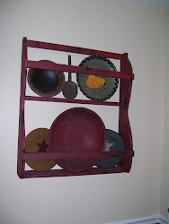 Wooden bowl rack