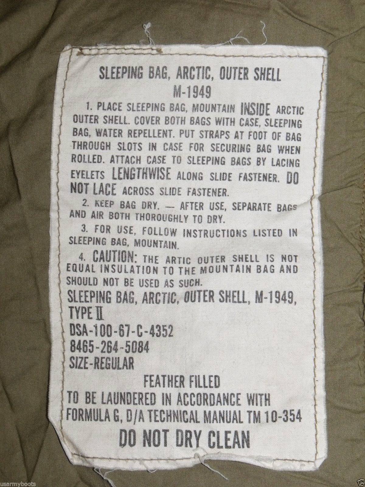 bingbabel US Army M1949 Arctic Sleeping Bag Outer Shell Type II