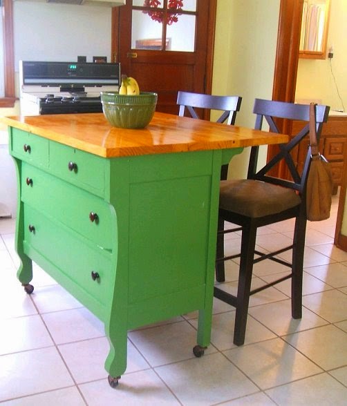Dishfunctional Designs Upcycled Awesome Kitchen Islands Made