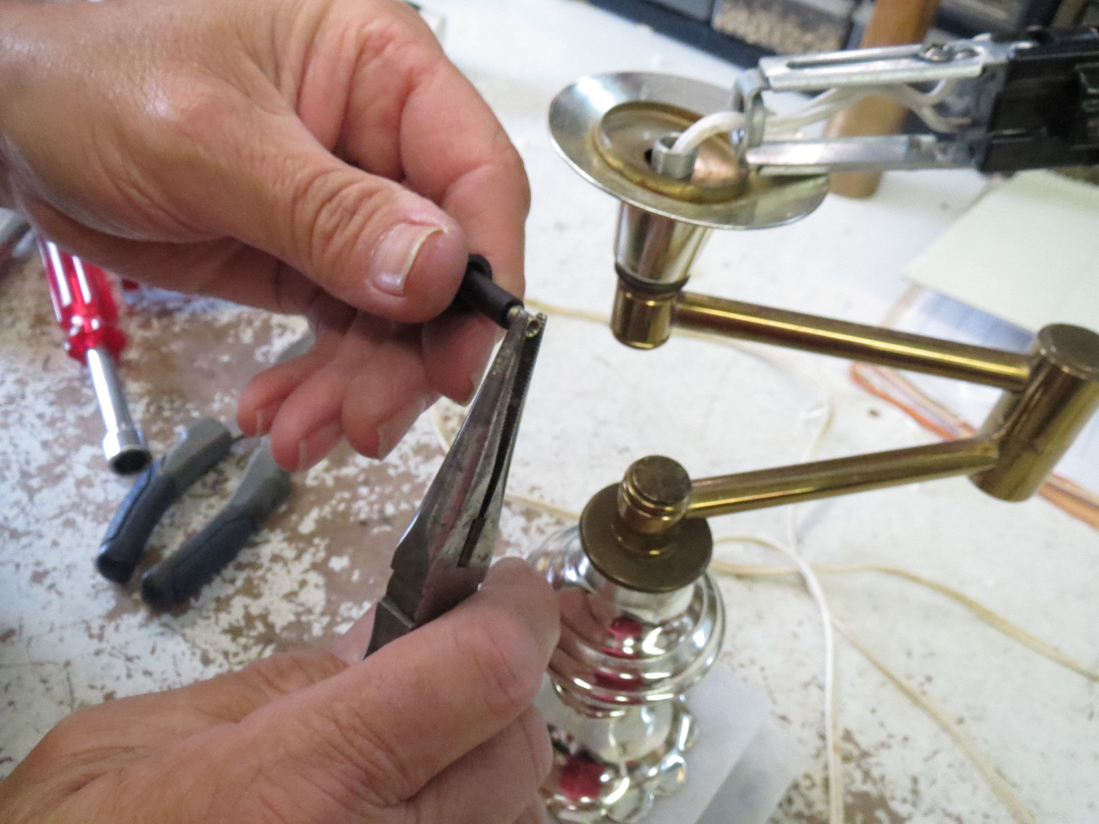 Lamp Parts and Repair Lamp Doctor Swivel Arm Table Lamp with Turn