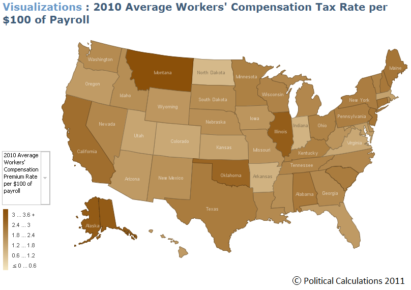 Political Calculations Visualizing Workers' Comp