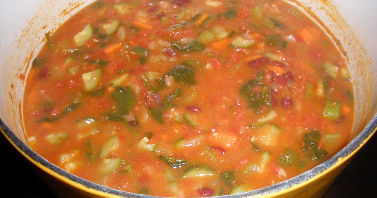 MishMosh and Good Nosh Tuscan Vegetable Bean Soup