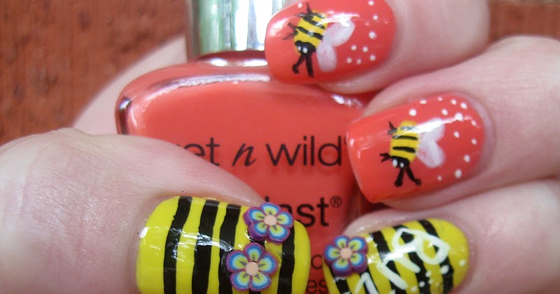 2. Bumble Bee Nail Design Ideas - wide 7
