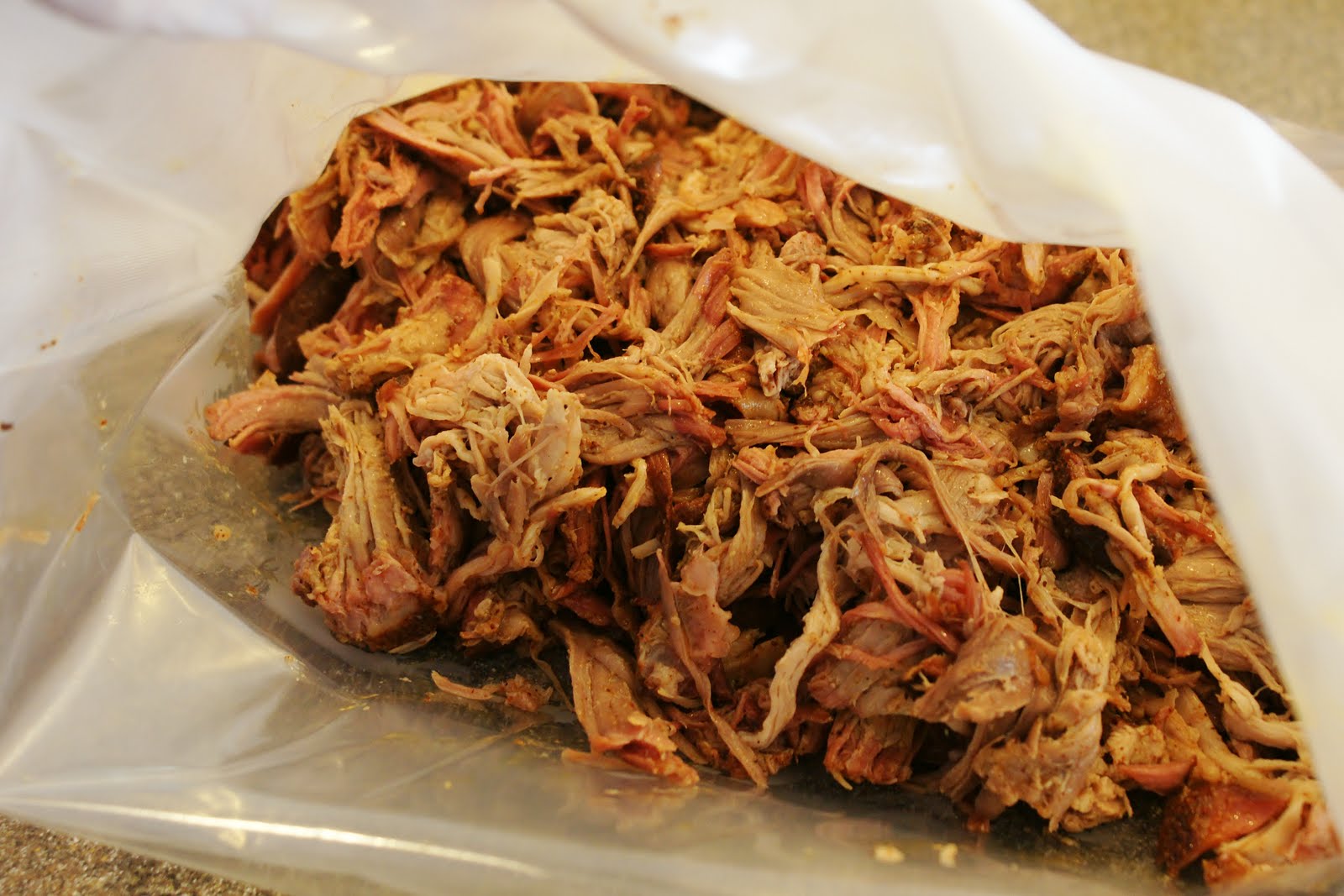BBQ Blog BBQ Pulled Pork Vacuum Sealed and Frozen