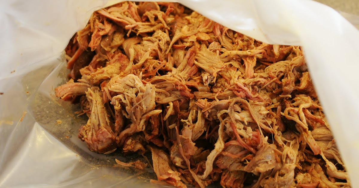 BBQ Blog BBQ Pulled Pork Vacuum Sealed and Frozen