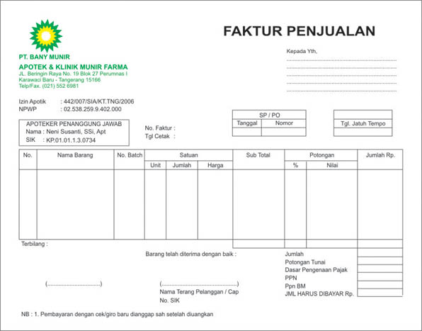 PERCETAKAN, REKLAME DAN PROMOSI TANGERANG Kop Surat