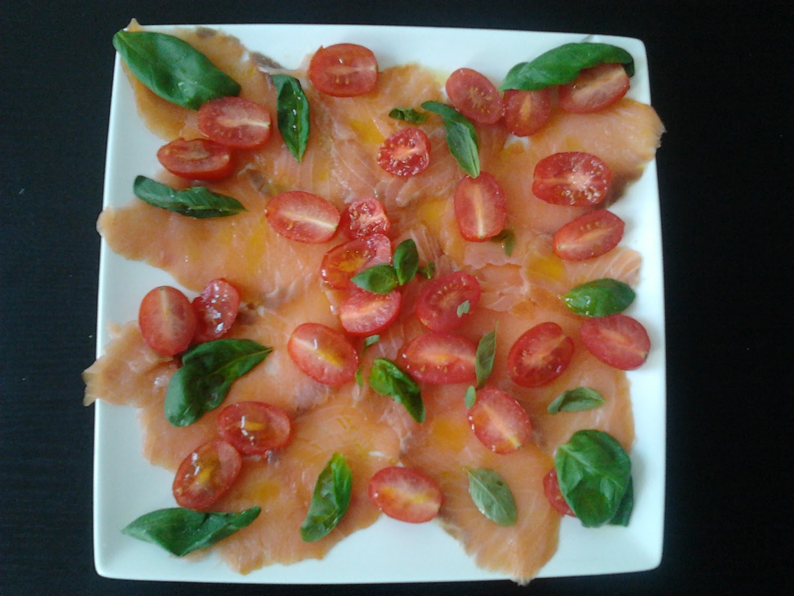 Las recetas de la nena Carpaccio de salmón ahumado