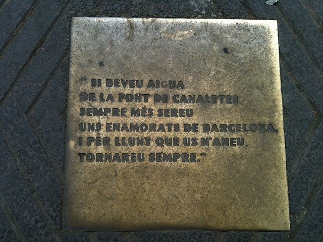 Barcelona info: Fuente de Canaletas en Barcelona