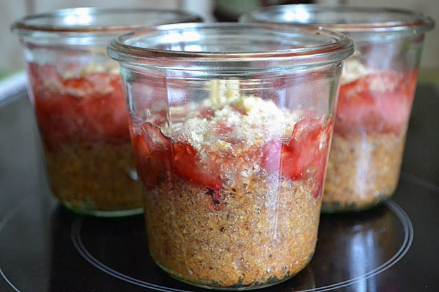 Schokolade-Kuchen im Glas