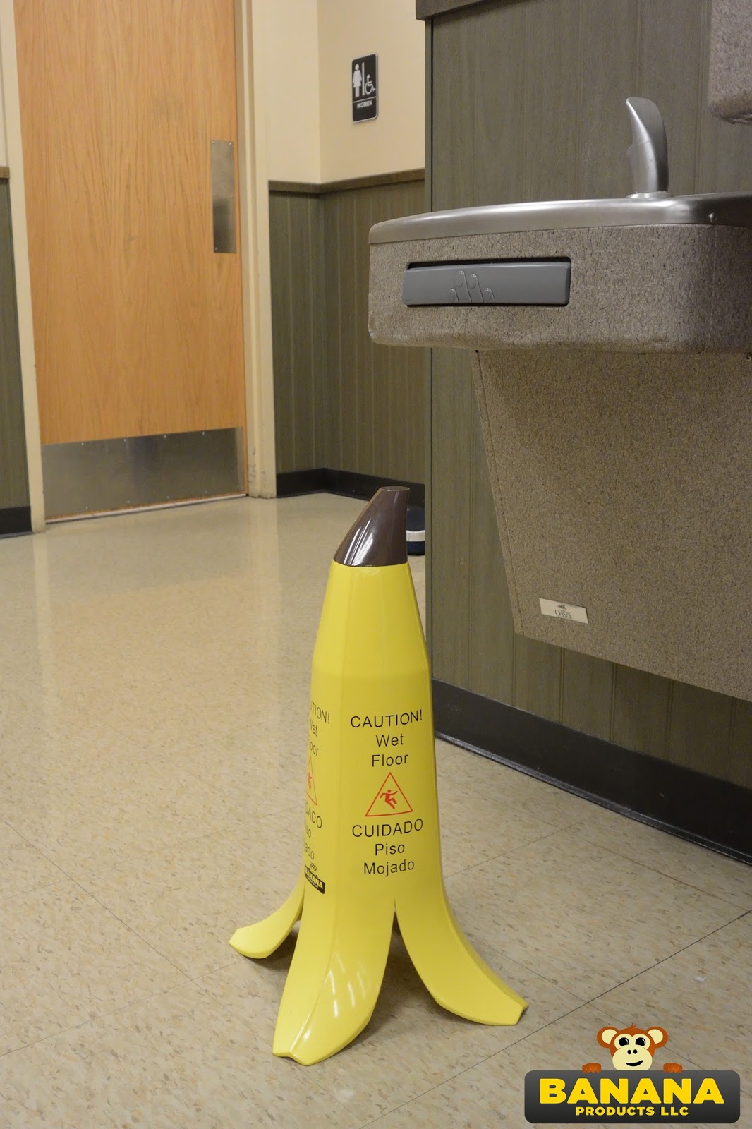 Wet Floor Sign Wet Floor Signs shaped like Banana Peels
