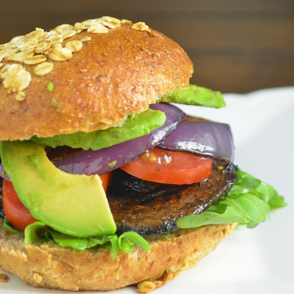 The Inventive Vegetarian Recipe ReDux Portobello Mushroom Burgers