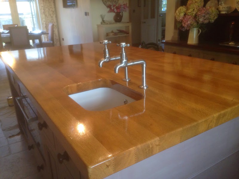 Remove stains from kitchen island Art of Clean UK 01223 863632