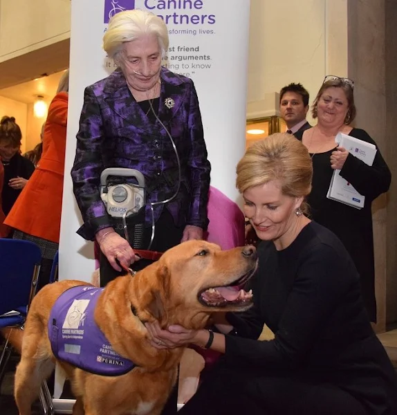 Sophie, Countess of Wessex attends the Canine Partners 25th anniversary Carol service at Guards Chapel 