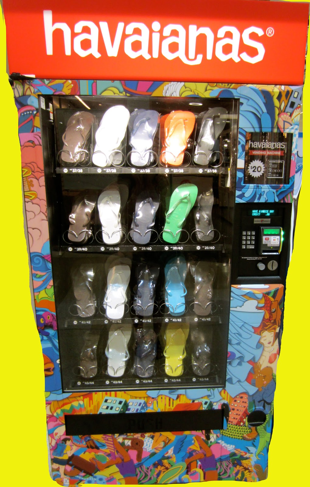 havaiana vending machine