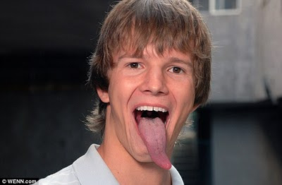 Strange Guy with Longest Tongue