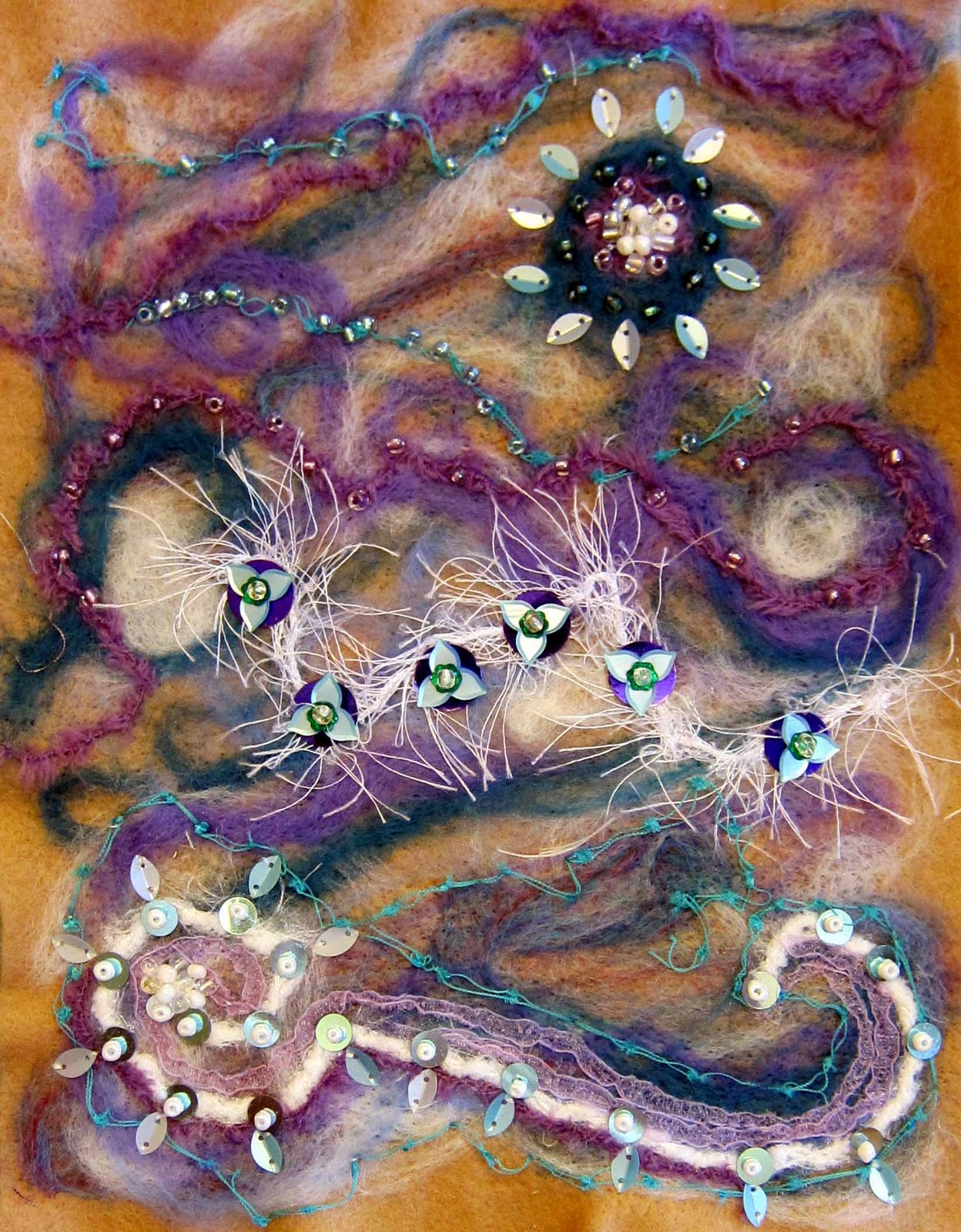 Shirley Pando Felted Art Quilt...for now