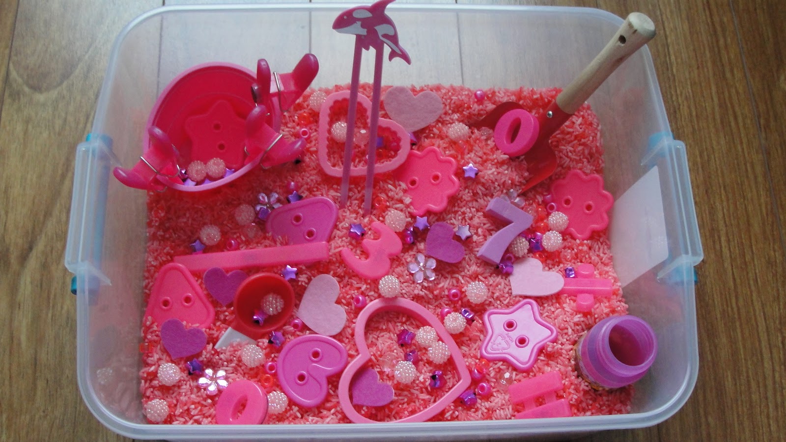 Olives and Pickles February Sensory Bin