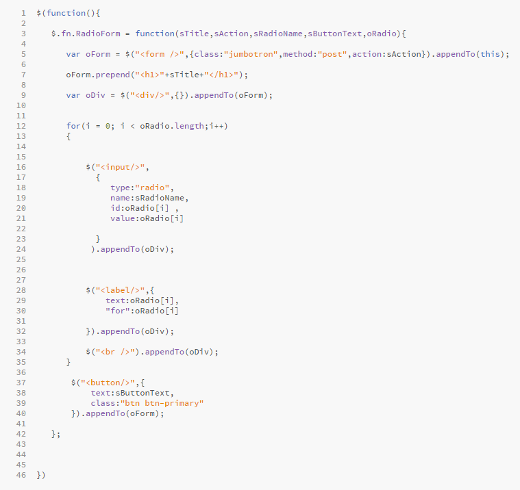 HTML Form with Radio Buttons