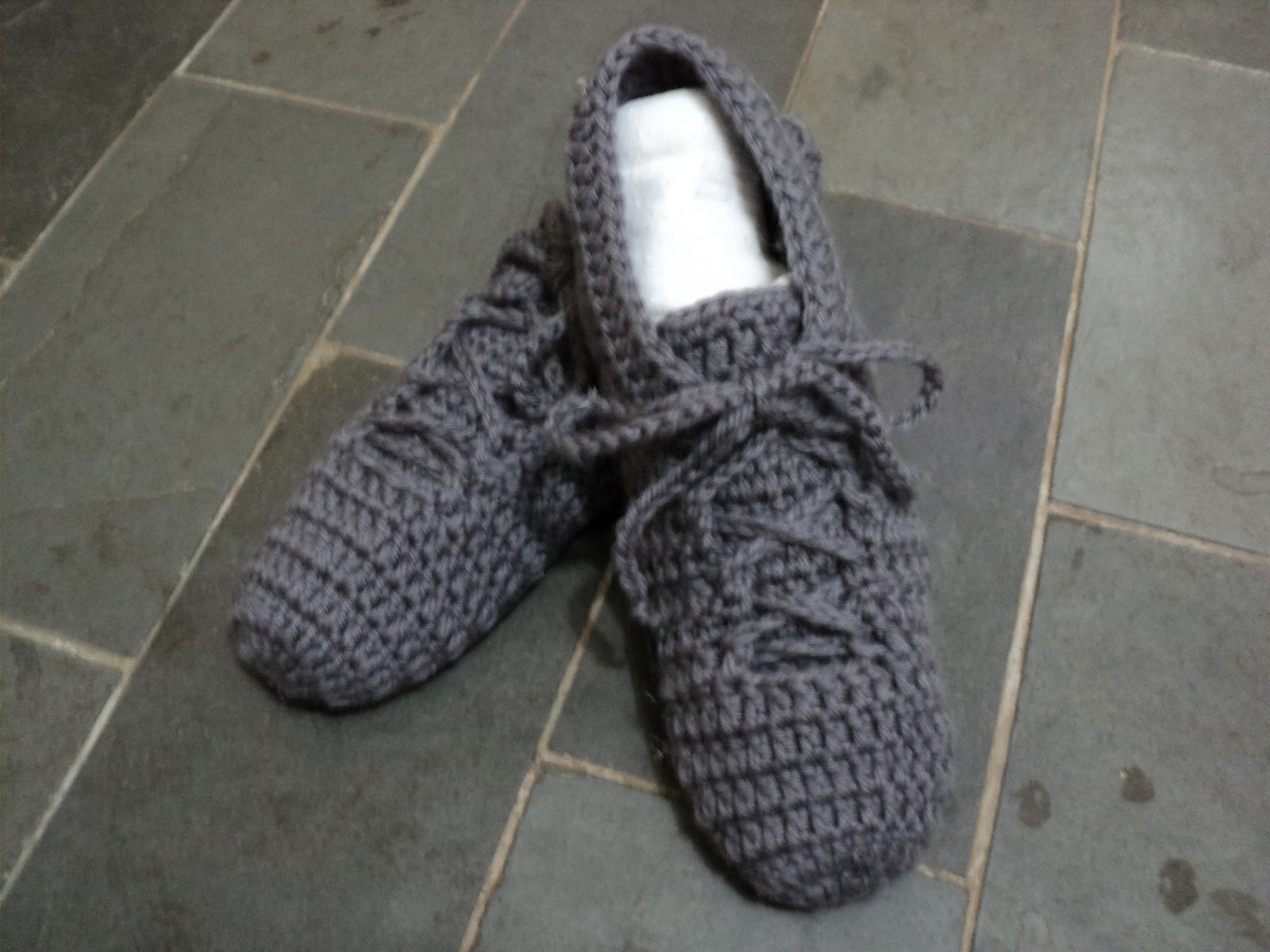 sapato de crochê masculino