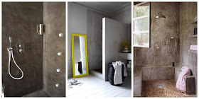 Decoración Ideal: Baños de concreto pulido.