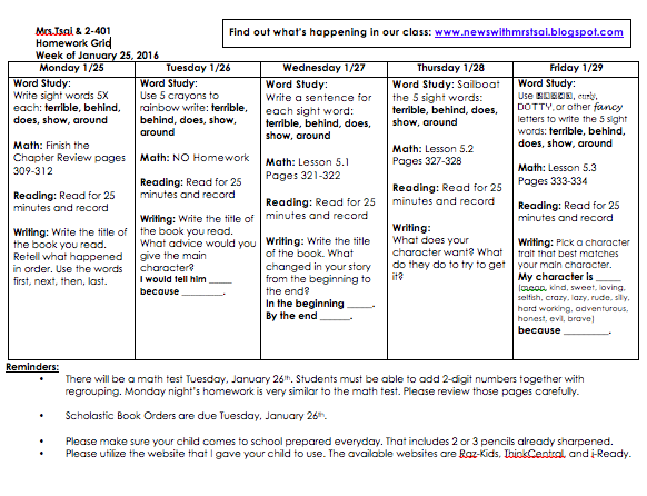 Weather homework grid 06 image