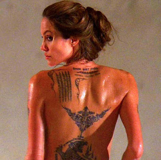 Angelina Jolie Tattoos - Celebrity Tattoo Designs