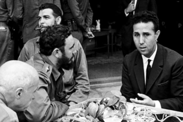 Amazing Historical Photo of Fidel Castro with Ahmed Ben Bella on 10/16/1962 