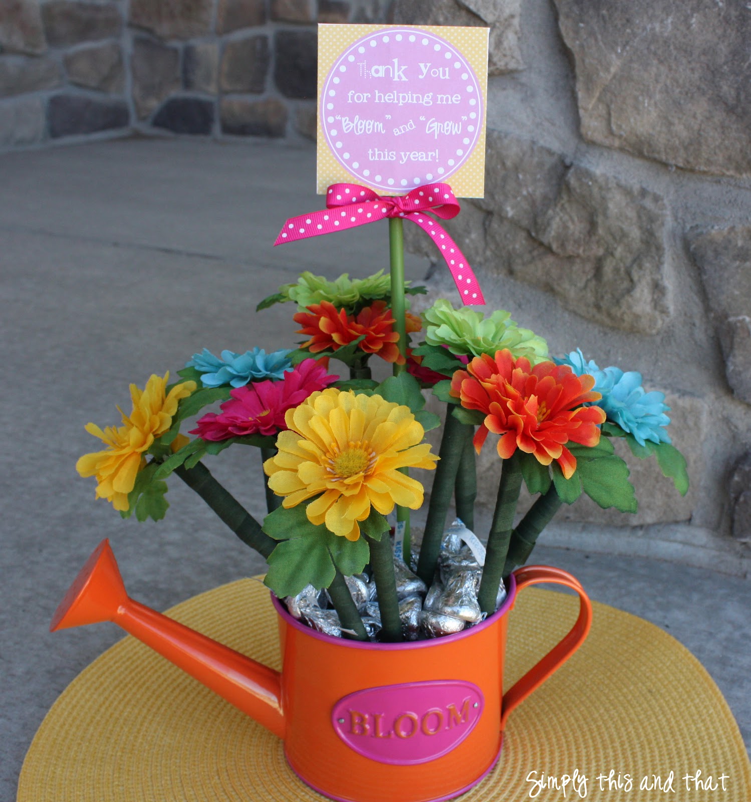 Conveniently This and that: Flower Pen Planter and Printable Tag image regarding Thanks for Helping Me Bloom Printable identify Basically This and that: Flower Pen Planter and Printable Tag