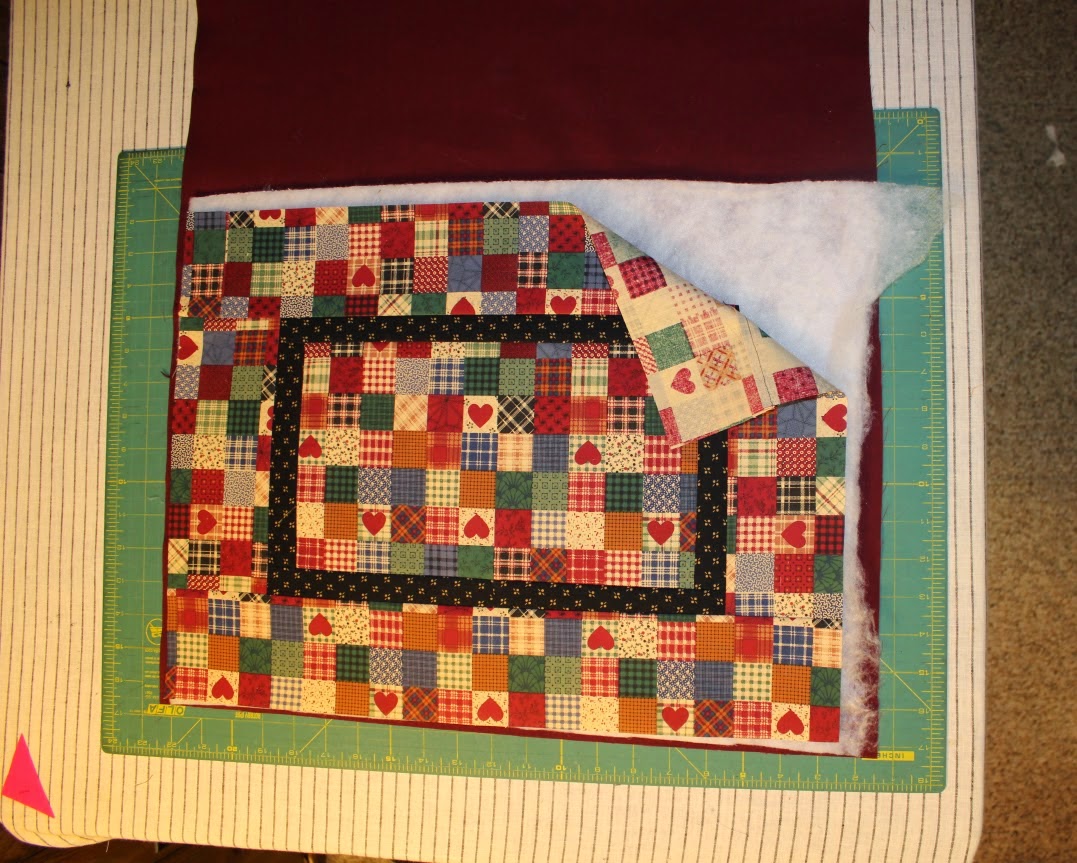 Katie's Quilts and Crafts Quick Quilted Placemats Tutorial