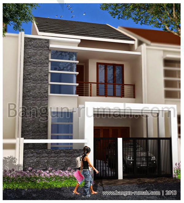 Desain Rumah Minimalis 2 Lantai Lebar 9 Meter - Gambar Foto Desain Rumah