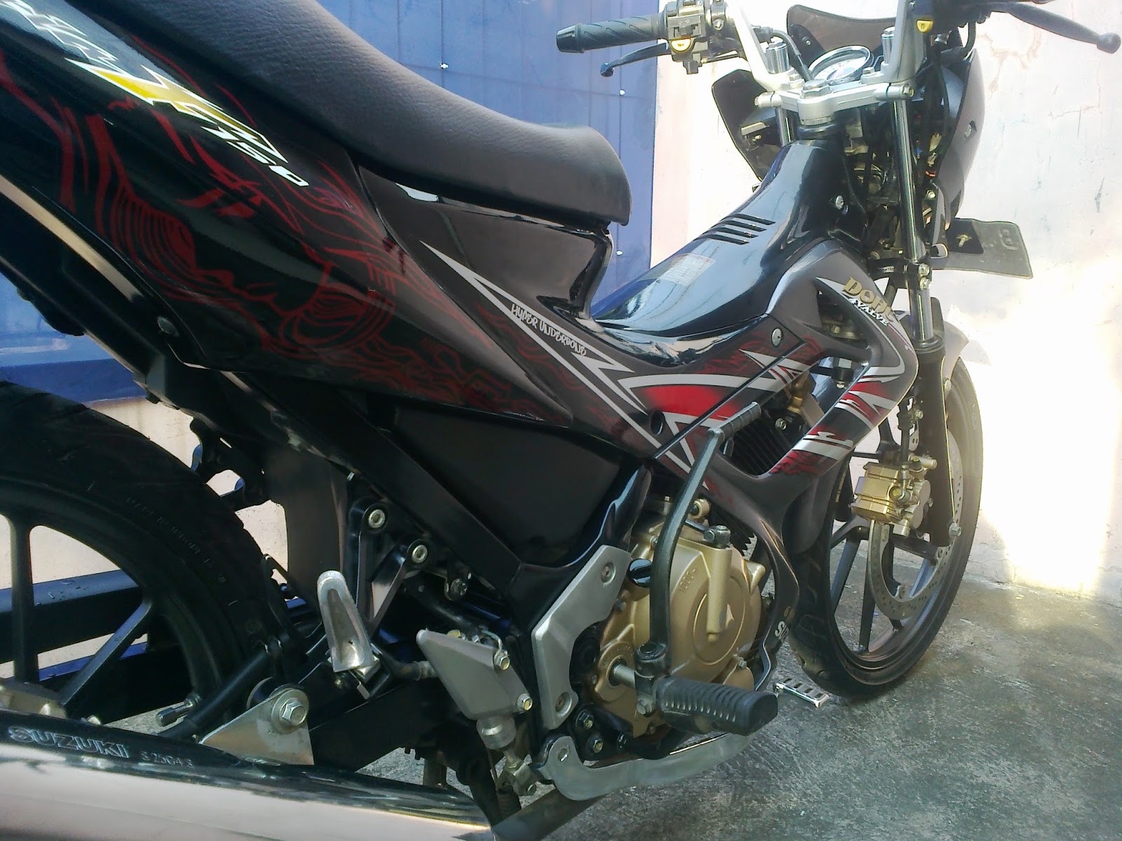 JUAL SATRIA FU MURAH 150cc Tahun 2012 Warna Abu Abu Hitam Harga