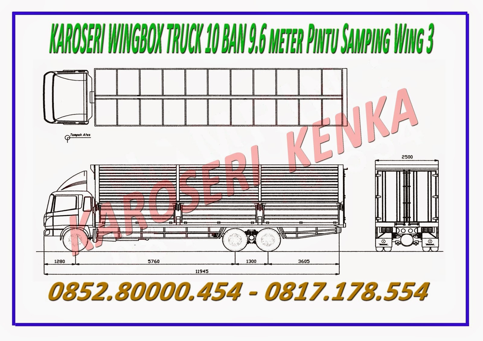 KAROSERI WINGBOX dan DIMENSI UKURAN \u0026gt;\u0026gt; KAROSERI KENKA