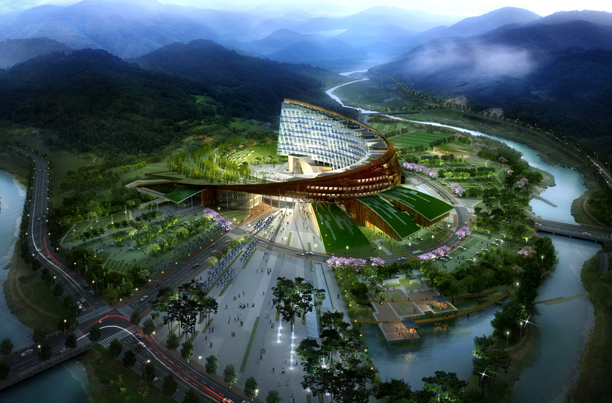 Modern Architecture In South Korea Hydro Nuclear Power Headquarters by