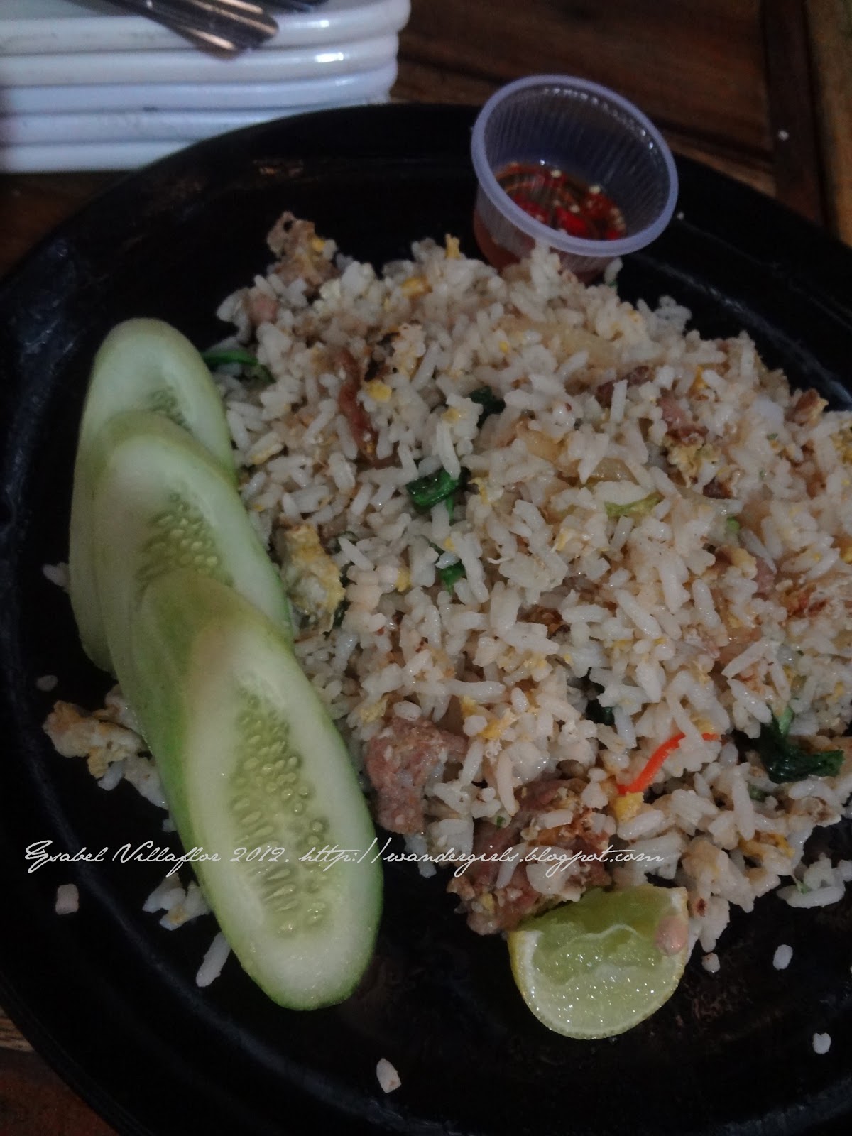Thai Food Essay Killer Apps The Angel Wings Sa Wad Dee Thai Travel The Wander Girls Photo Essay Bangkok Food Kao Pad Moo Pork Fried Rice Egg