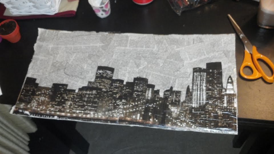 CaseyCannolis Decoupage Newspaper Artwork