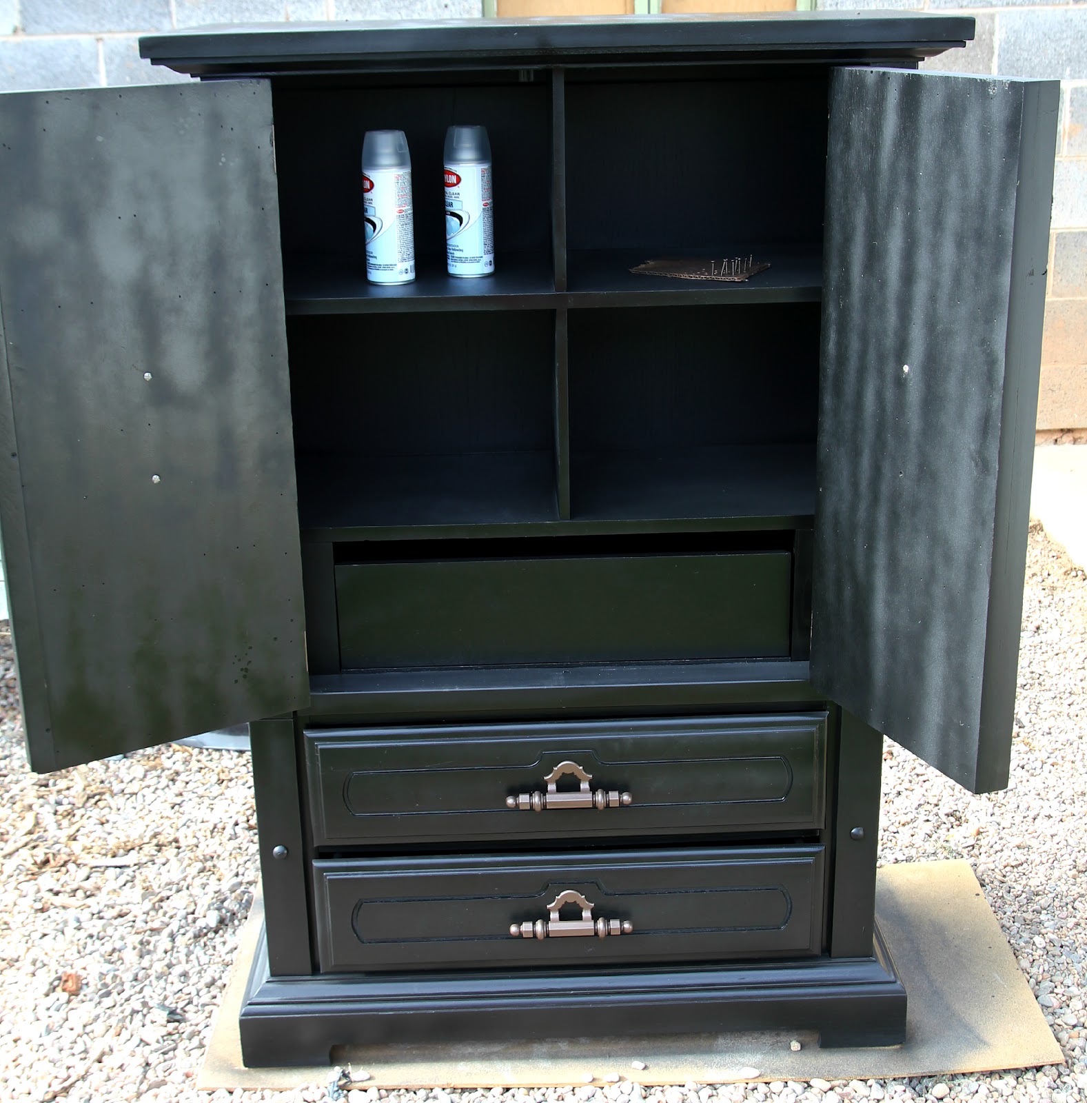 Drab to Fab Chest Of Drawers Armoire Redo