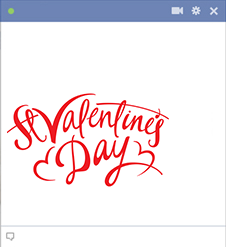 Saint Valentine's Day FB sticker