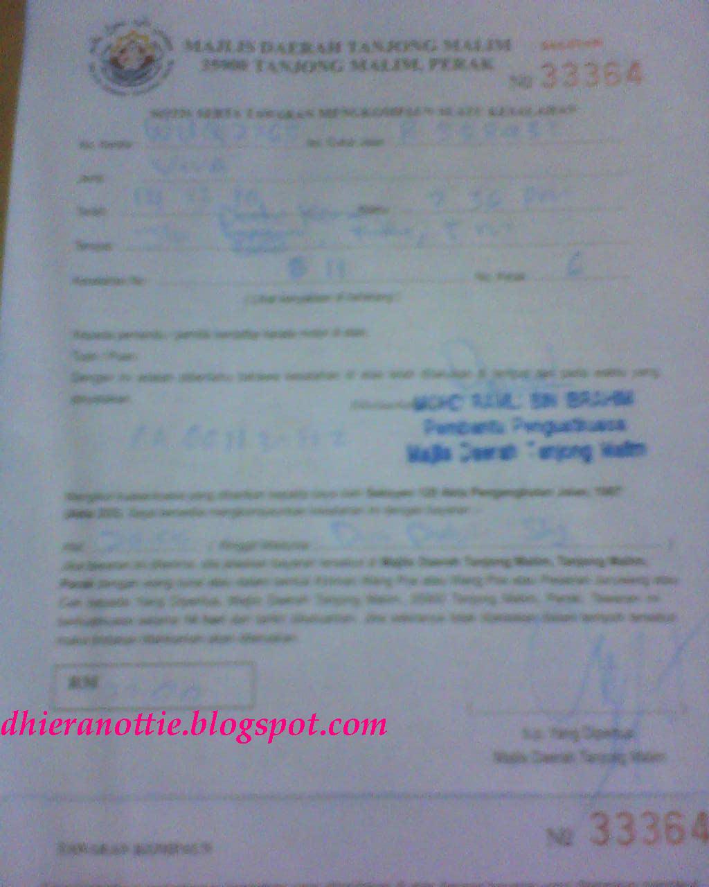 Contoh Surat Saman