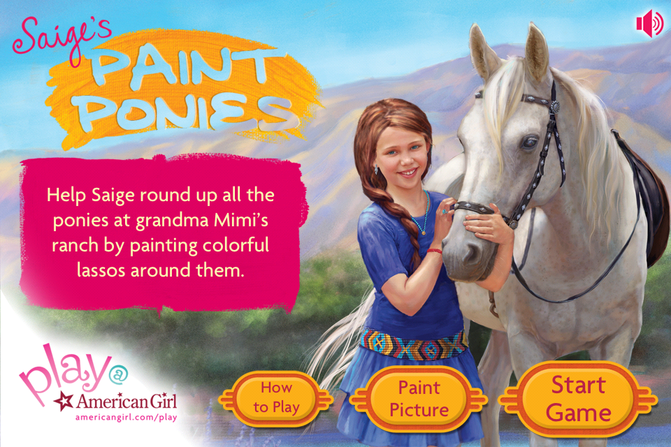 Pretty Lilly an American Girl Saige's Paint Ponies