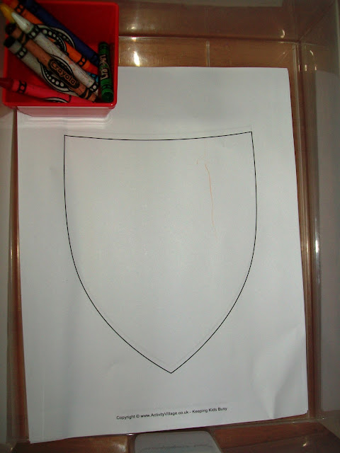 A Knight's Shield Drawing Activity
