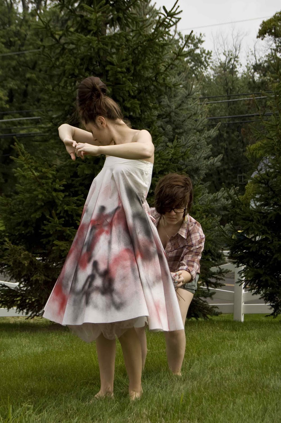 LULUSHION Alexander McQueen Spray Paint Dress vs My Dress