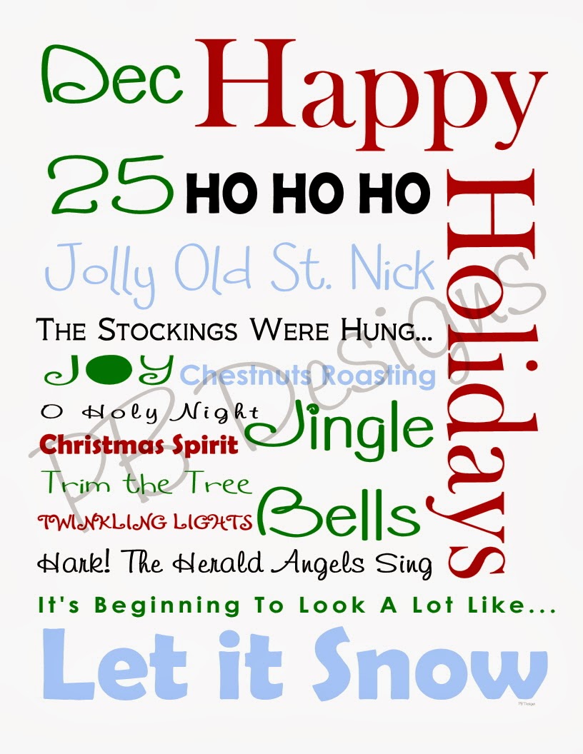 PBdesigns: Christmas Roundup: Holiday Printables &amp; Tutorials