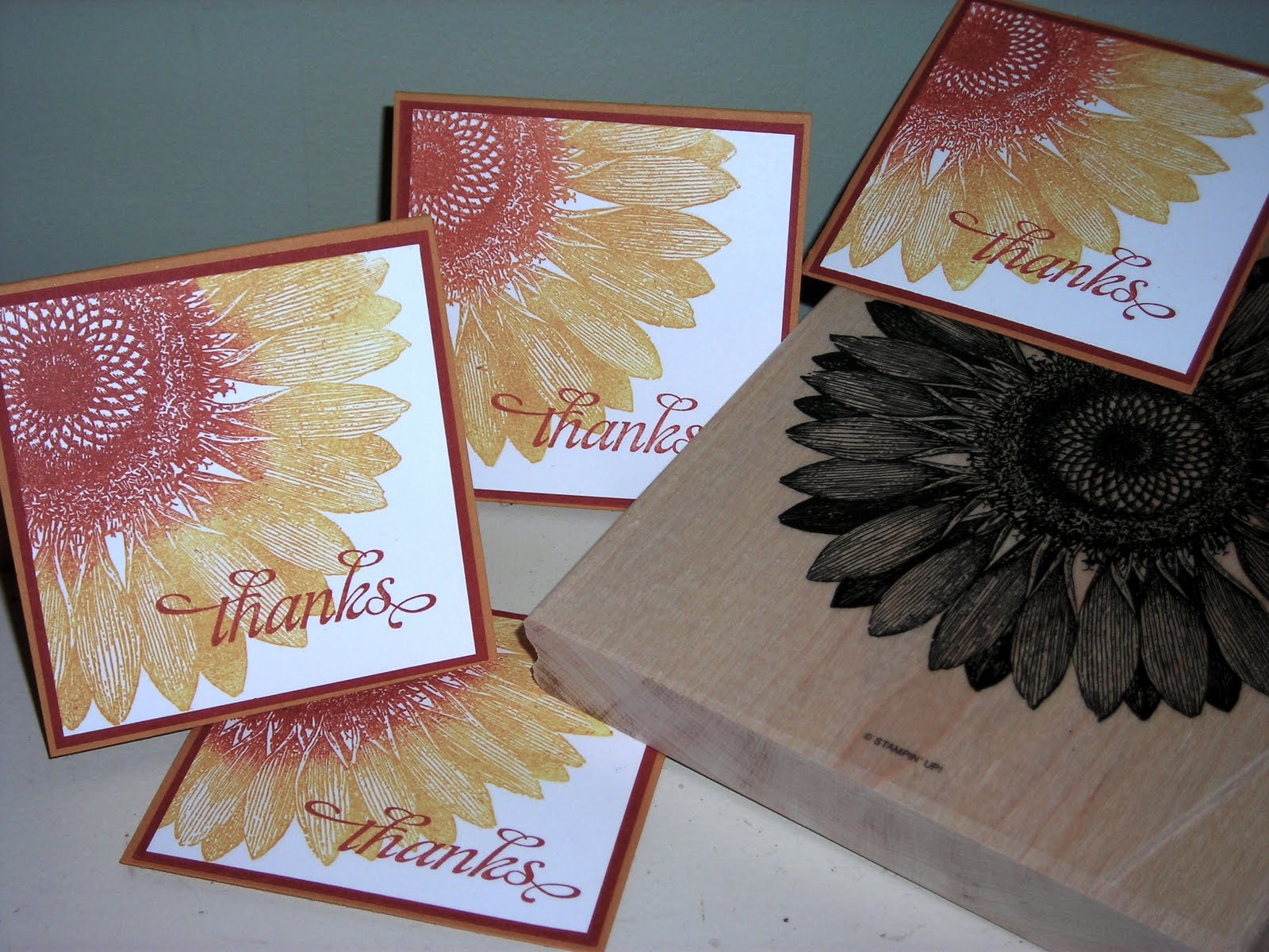 Sunflower Stampin' Up! Cards on Pinterest